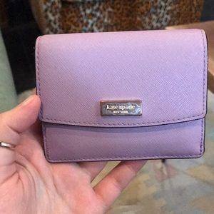 Kate Spade small purple wallet